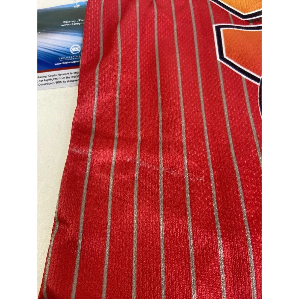 Disney Cars Lightning McQueen 2 Piece Jersey Shirt Shorts Set Outfit Boys Size 4